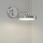 Applique a LED a braccio orientabile rotonda a 2 strati per camera da letto