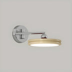 Applique a LED a braccio orientabile rotonda a 2 strati per camera da letto