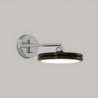 Applique a LED a braccio orientabile rotonda a 2 strati per camera da letto