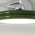 Applique a LED a braccio orientabile rotonda a 2 strati per camera da letto