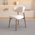Ensemble de 2 chaises de salle à manger modernes en cuir et bois