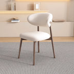 Ensemble de 2 chaises de salle à manger modernes en cuir et bois