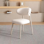 Ensemble de 2 chaises de salle à manger modernes en cuir et bois