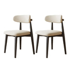 Ensemble de 2 chaises de salle à manger en bois de style moderne du milieu du siècle
