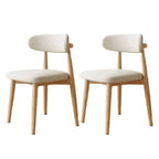 Ensemble de 2 chaises de salle à manger en bois de style moderne du milieu du siècle