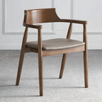 Ensemble de 2 chaises de salle à manger en bois massif style milieu du siècle