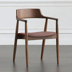 Ensemble de 2 chaises de salle à manger en bois massif style milieu du siècle