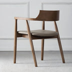 Ensemble de 2 chaises de salle à manger en bois massif style milieu du siècle