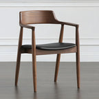 Ensemble de 2 chaises de salle à manger en bois massif style milieu du siècle