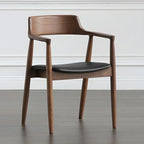 Ensemble de 2 chaises de salle à manger en bois massif style milieu du siècle