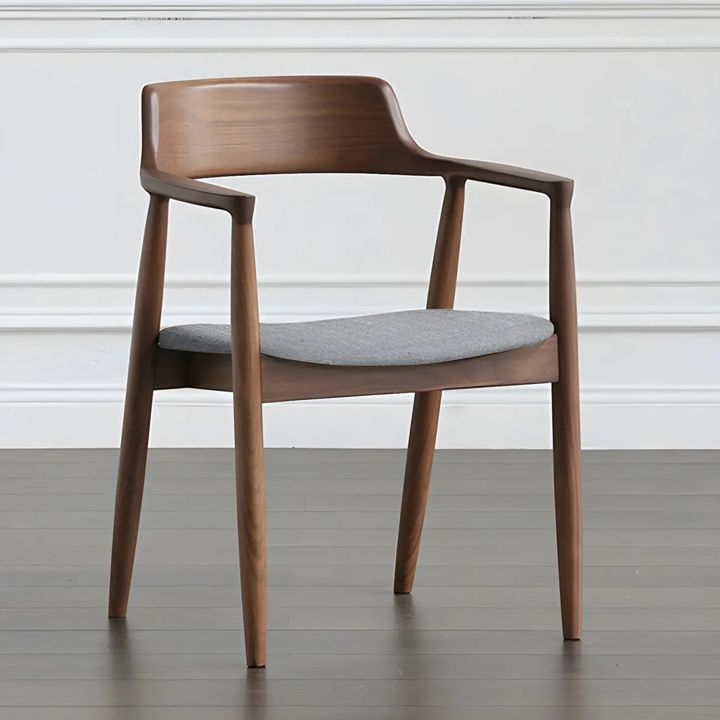 Ensemble de 2 chaises de salle à manger en bois massif style milieu du siècle