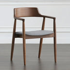 Ensemble de 2 chaises de salle à manger en bois massif style milieu du siècle