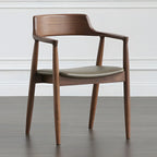 Ensemble de 2 chaises de salle à manger en bois massif style milieu du siècle