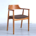 Ensemble de 2 chaises de salle à manger en bois massif style milieu du siècle