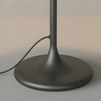 Lampadaire moderne en métal noir 63 avec étagère et éclairage LED