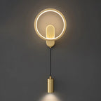 Applique murale moderne à 2 lumières LED avec variateur à 3 niveaux pour salon