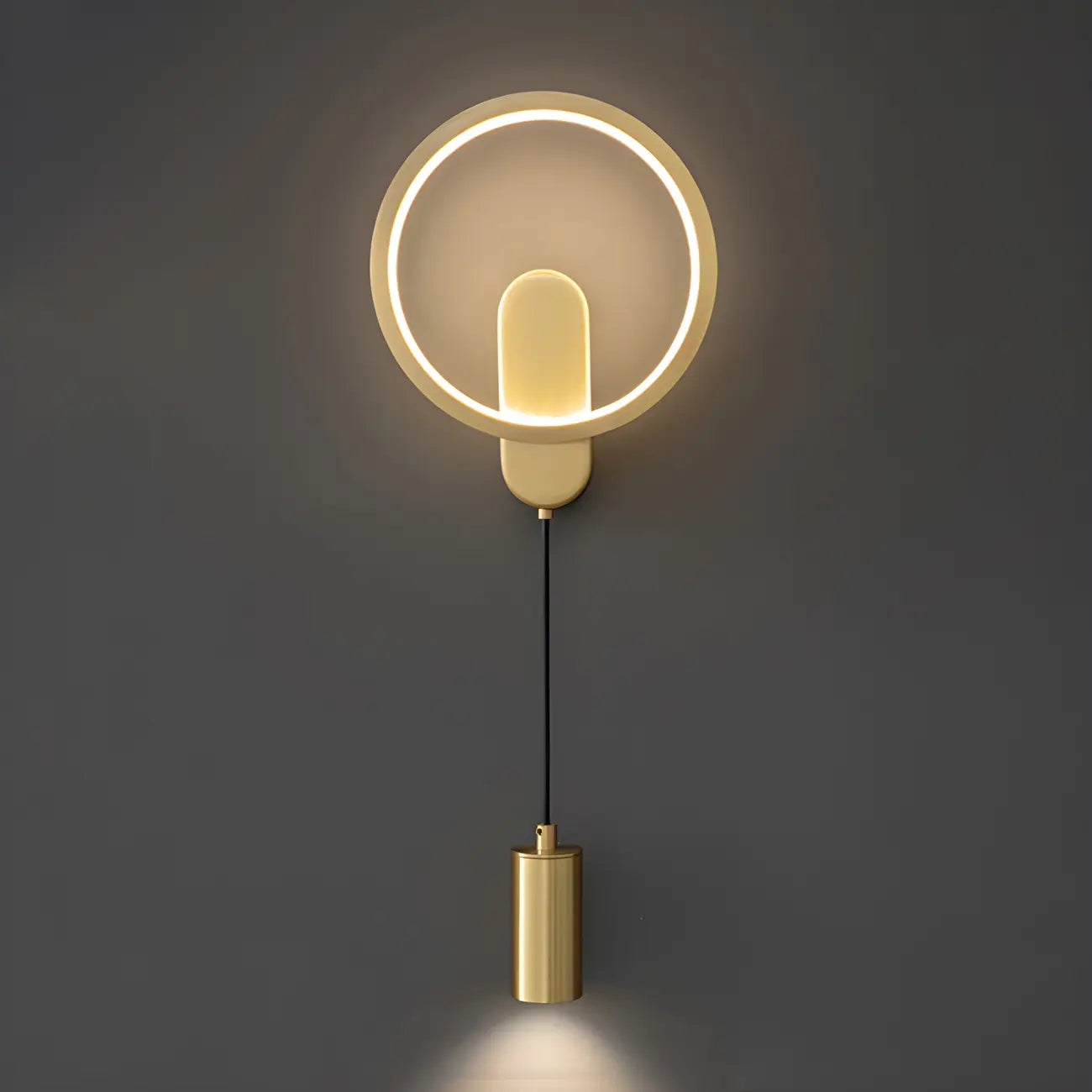Applique murale moderne à 2 lumières LED avec variateur à 3 niveaux pour salon