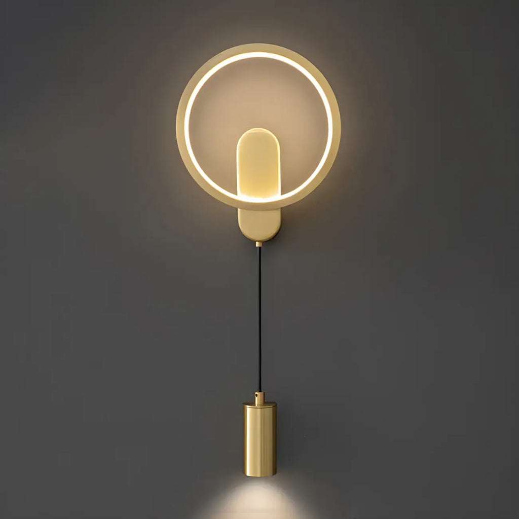 Applique murale moderne à 2 lumières LED avec variateur à 3 niveaux pour salon