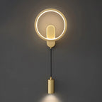 Applique murale moderne à 2 lumières LED avec variateur à 3 niveaux pour salon