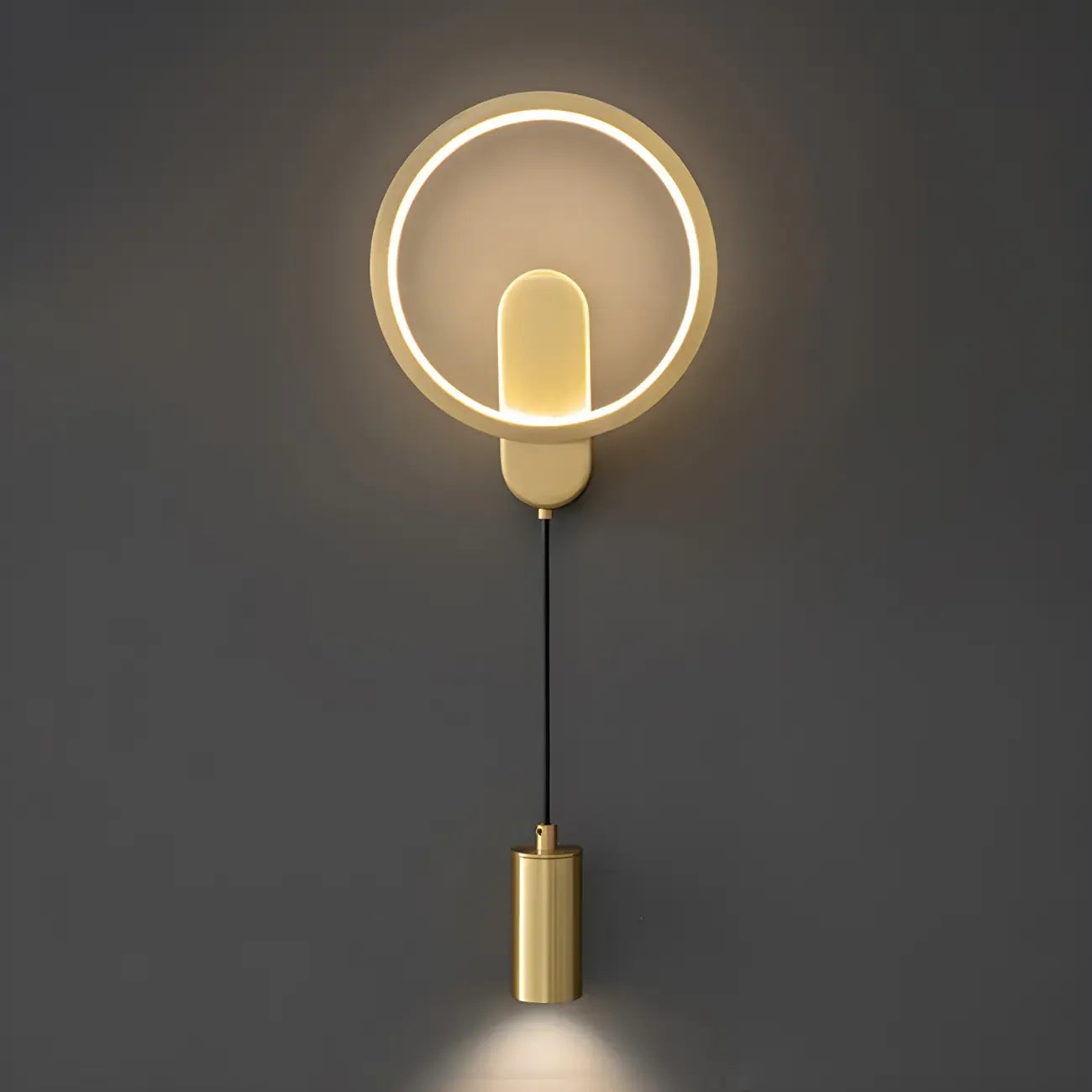 Applique murale moderne à 2 lumières LED avec variateur à 3 niveaux pour salon
