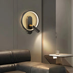 Applique murale moderne à 2 lumières LED avec variateur à 3 niveaux pour salon