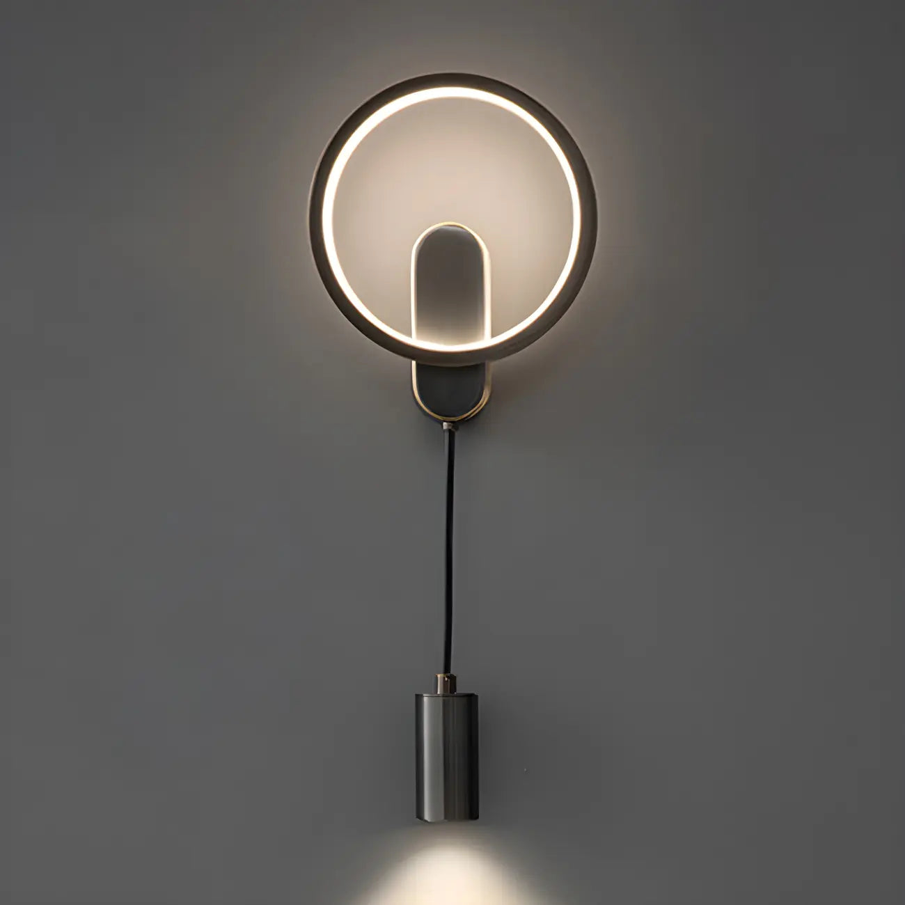 Applique murale moderne à 2 lumières LED avec variateur à 3 niveaux pour salon