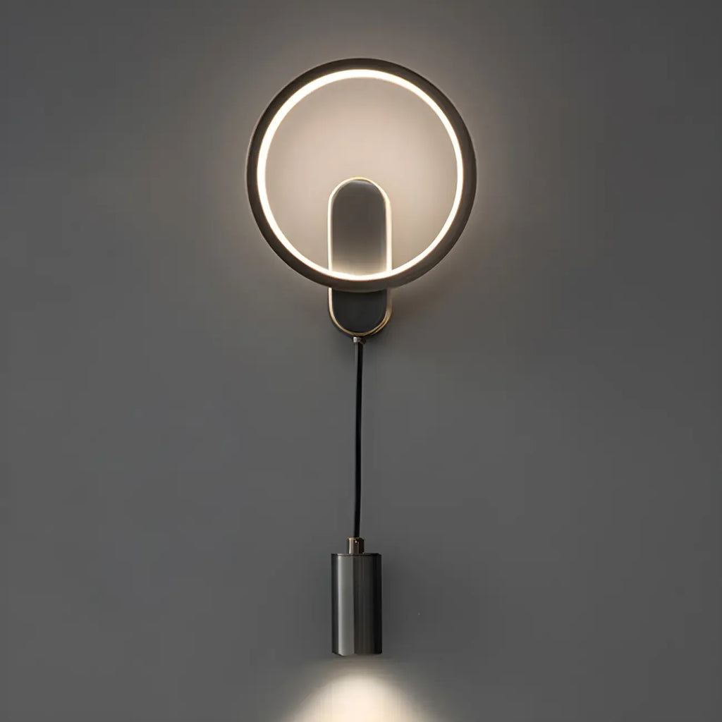 Applique murale moderne à 2 lumières LED avec variateur à 3 niveaux pour salon