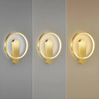 Applique murale moderne à 2 lumières LED avec variateur à 3 niveaux pour salon