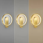 Applique murale moderne à 2 lumières LED avec variateur à 3 niveaux pour salon