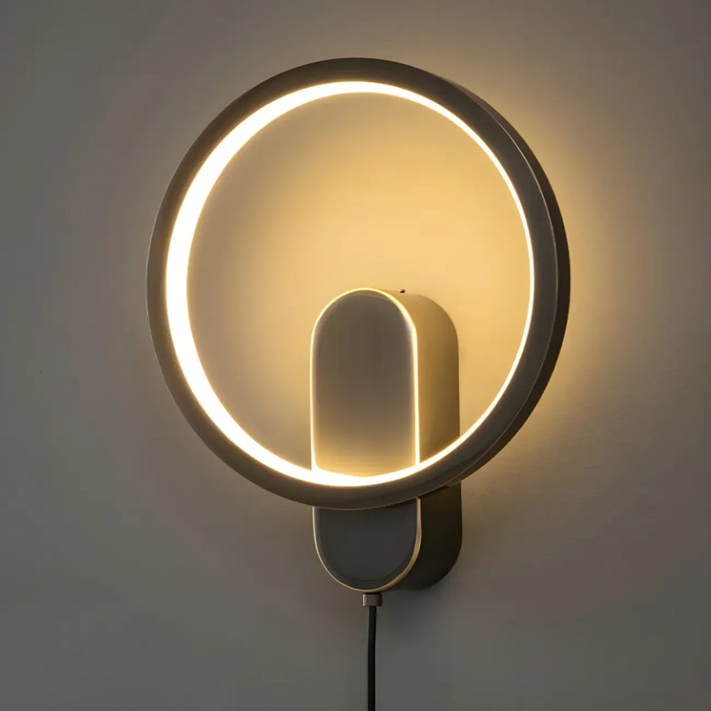 Applique murale moderne à 2 lumières LED avec variateur à 3 niveaux pour salon