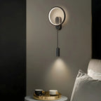 Applique murale moderne à 2 lumières LED avec variateur à 3 niveaux pour salon