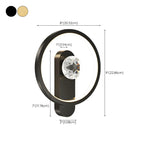 Applique murale moderne à 2 lumières LED avec variateur à 3 niveaux pour salon
