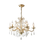 Lustre Candlebra en cristal champagne exquis