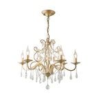 Lustre Candlebra en cristal champagne exquis