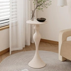 Table d'appoint ronde en métal résistant, petite, pour salon