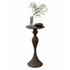 Table d'appoint ronde en métal résistant, petite, pour salon