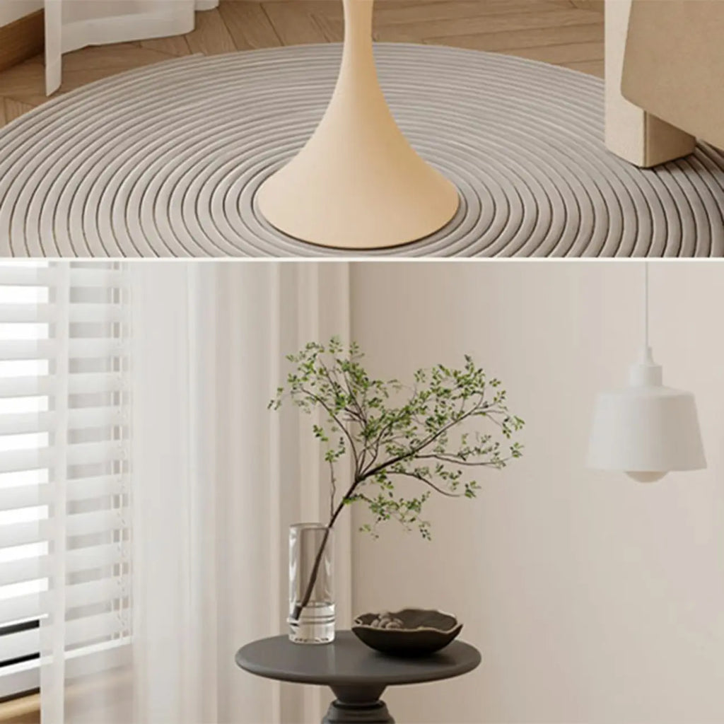 Table d'appoint ronde en métal résistant, petite, pour salon