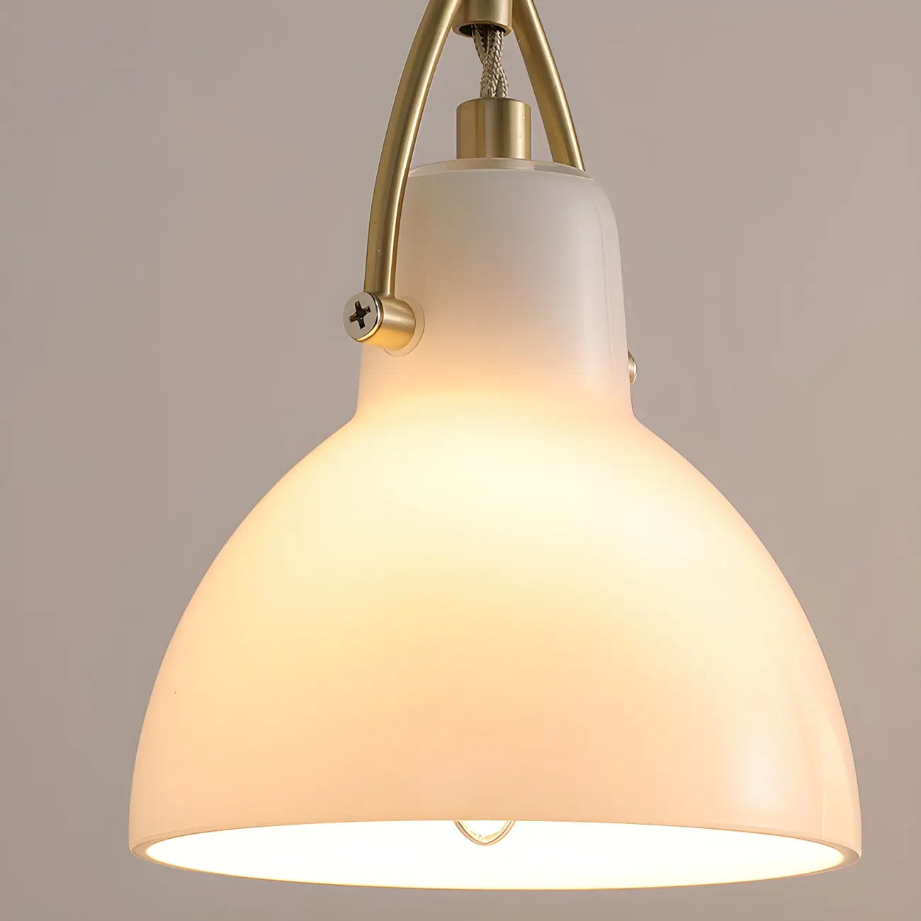 Lampada a sospensione a 3 luci, in vetro, moderna a cupola a campana, per isola cucina