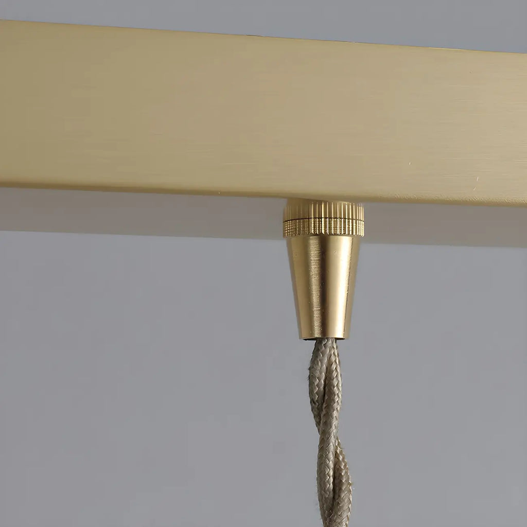 Lampada a sospensione a 3 luci, in vetro, moderna a cupola a campana, per isola cucina