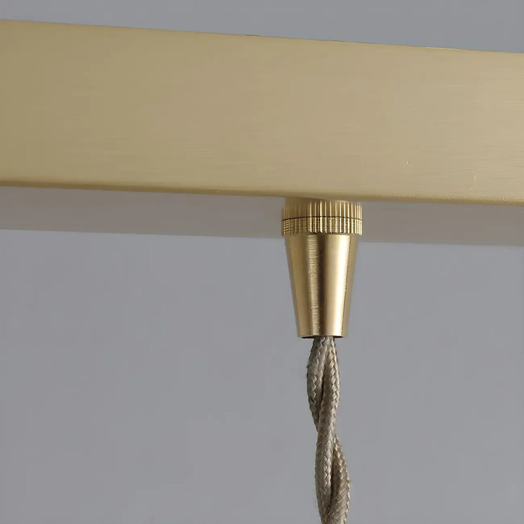 Lampada a sospensione a 3 luci, in vetro, moderna a cupola a campana, per isola cucina