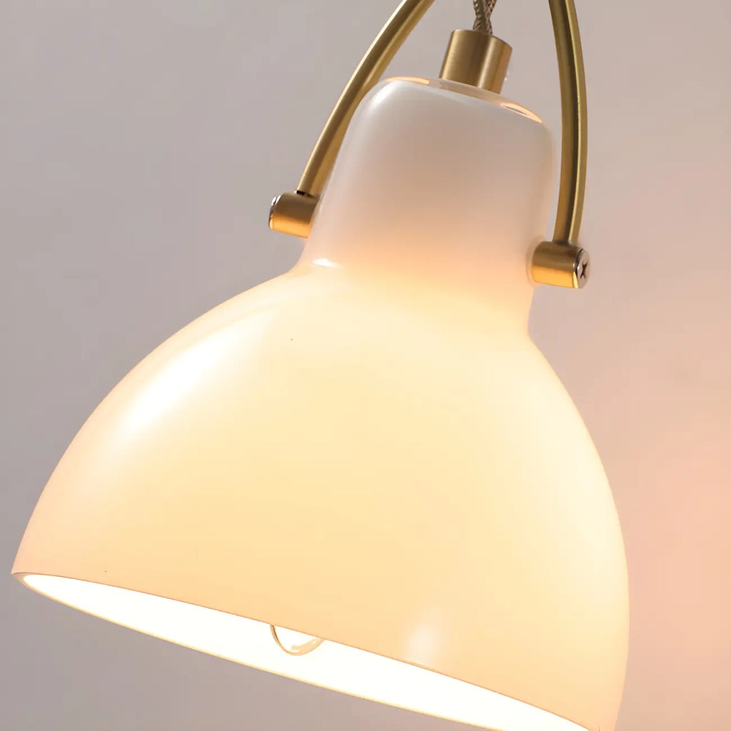 Lampada a sospensione a 3 luci, in vetro, moderna a cupola a campana, per isola cucina