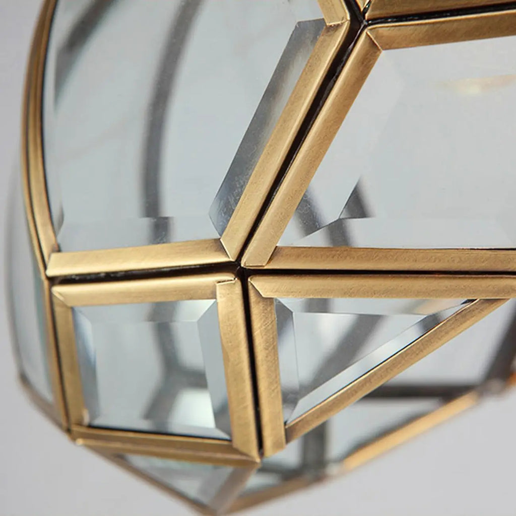 Plafonnier semi-encastré en verre de style colonial de 8,5 pouces pour salon
