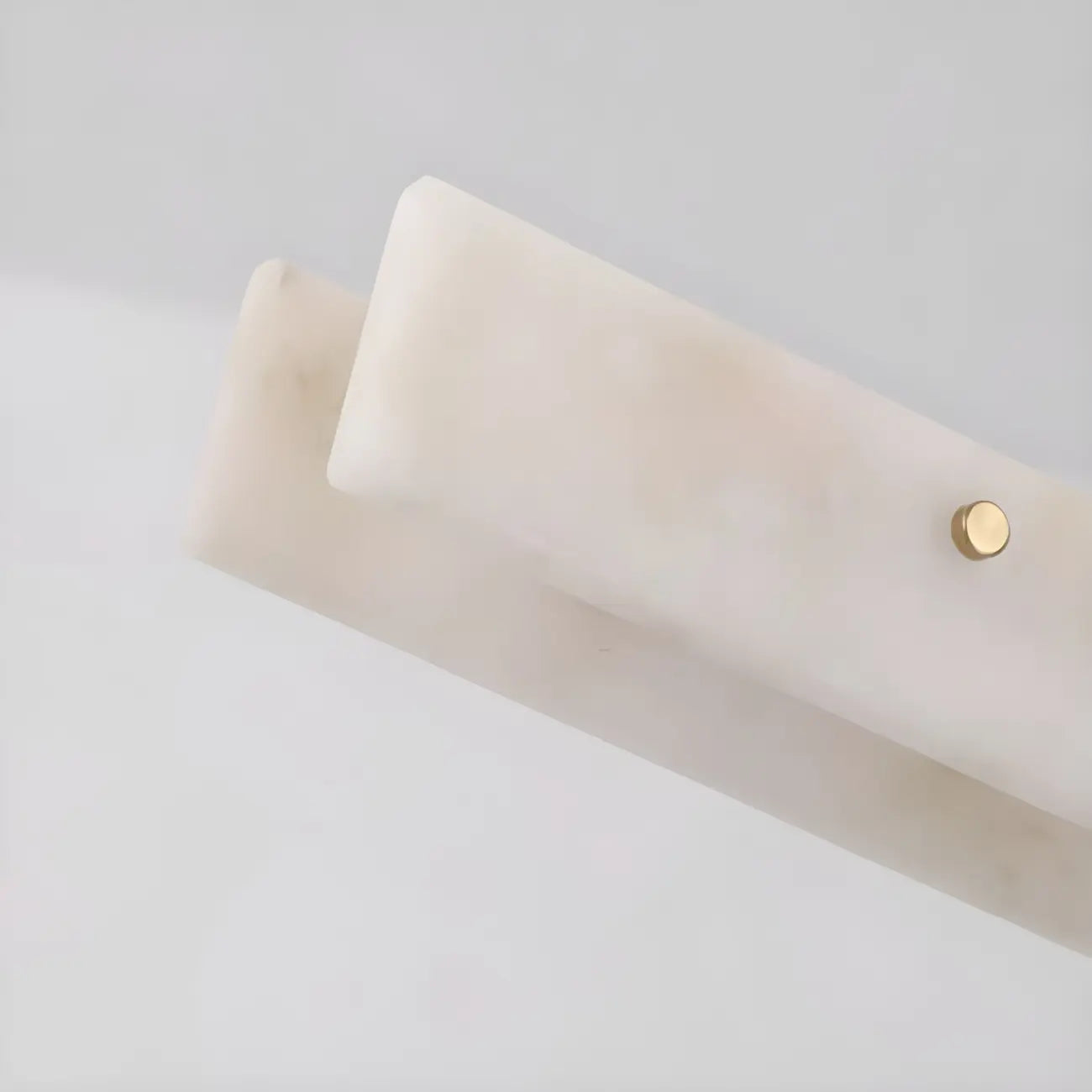 Suspension rectangulaire moderne en métal doré pour îlot de cuisine