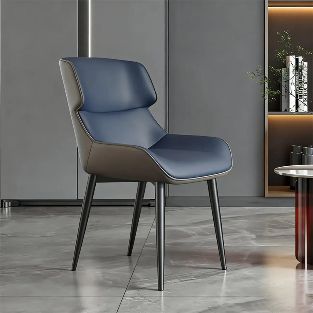 Ensemble de 2 chaises de salle à manger modernes à oreilles en similicuir