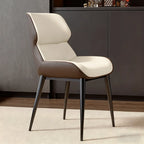 Ensemble de 2 chaises de salle à manger modernes à oreilles en similicuir