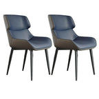 Ensemble de 2 chaises de salle à manger modernes à oreilles en similicuir