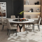 Ensemble de 2 chaises de salle à manger modernes en similicuir avec structure en métal