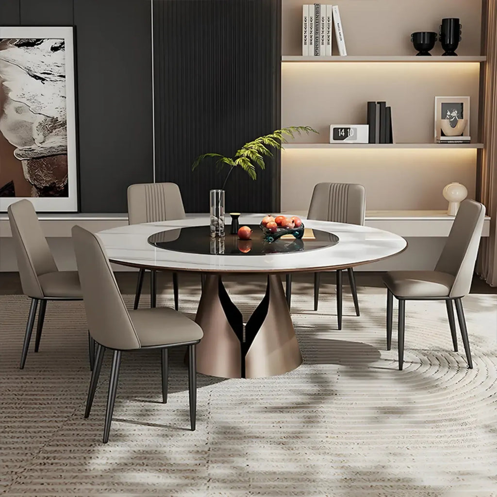 Ensemble de 2 chaises de salle à manger modernes en similicuir avec structure en métal