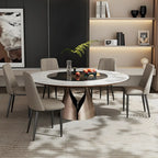 Ensemble de 2 chaises de salle à manger modernes en similicuir avec structure en métal
