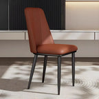 Ensemble de 2 chaises de salle à manger modernes en similicuir avec structure en métal